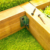 Ultra-Strong Galvanised Steel Corner Reinforcement Brackets (Pack of 4)